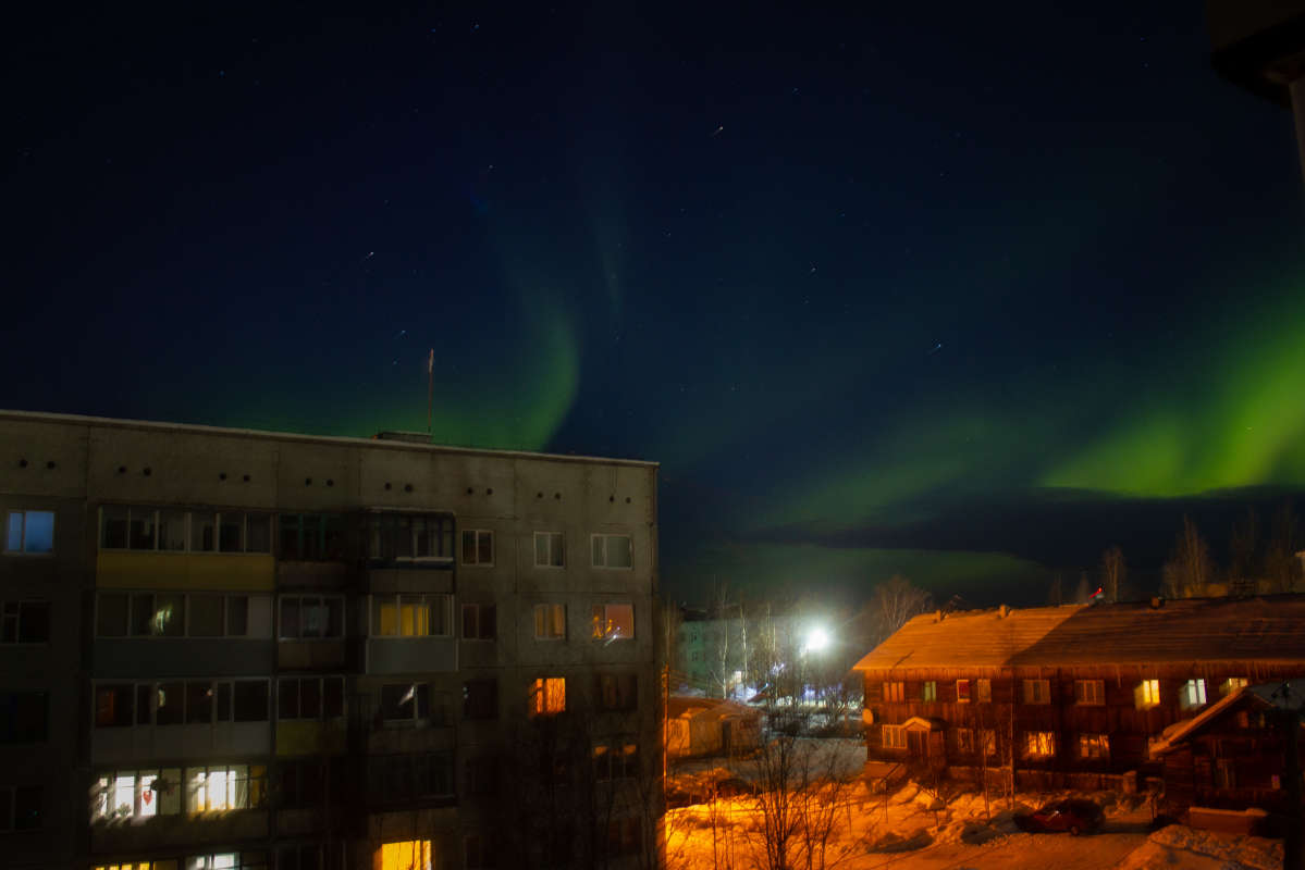 Nordic skies автор Dasha  на PhotoGeek.ru #Пейзаж или природа #Северное сияние
