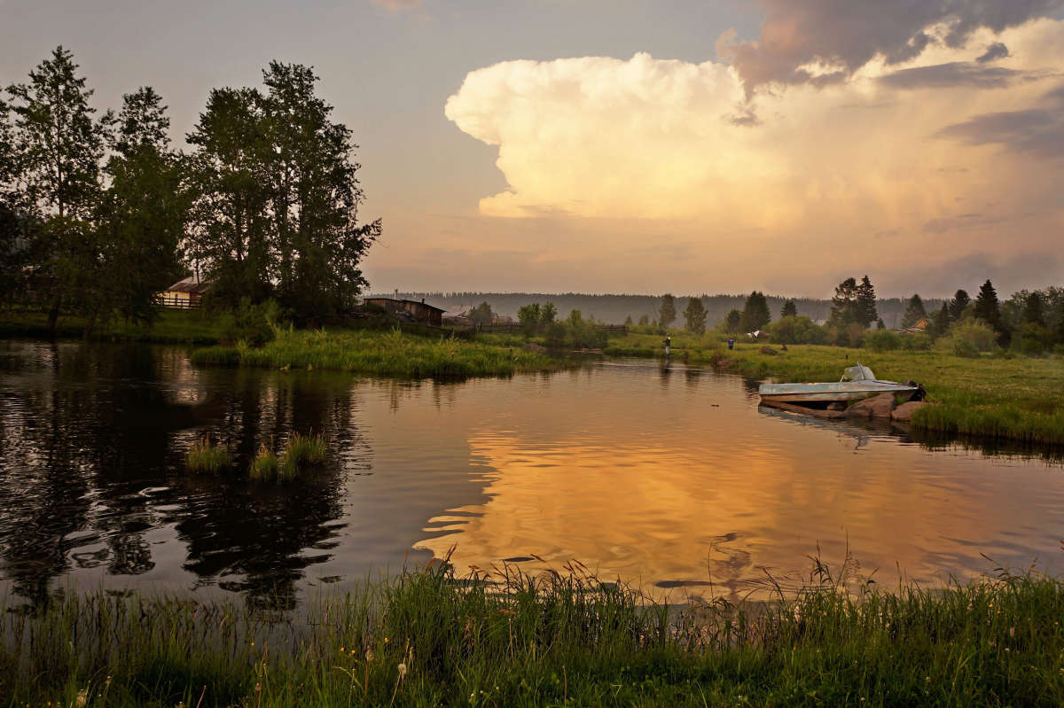 Вечерняя рыбалка. автор галина подлопушная на PhotoGeek.ru #Пейзаж или природа