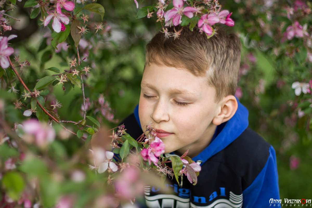 В райских яблоньках автор Анна Вязникова на PhotoGeek.ru #Семья #Портрет #Детская фотография