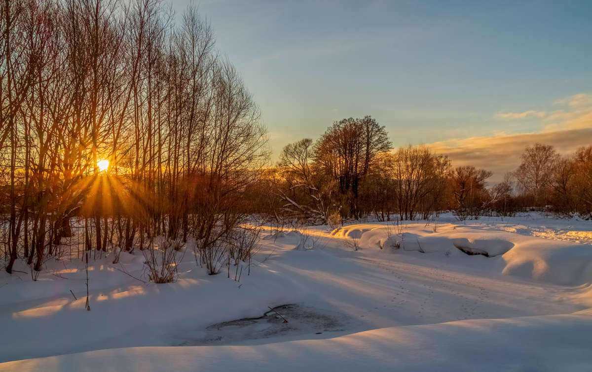 Вечер шестнадцатого января автор Андрей Дворников на PhotoGeek.ru #Пейзаж или природа