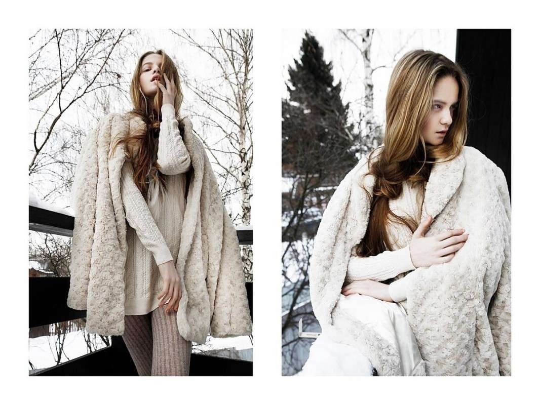 Winter mag автор Дарья Дзюба на PhotoGeek.ru #Рекламная фотография #Мода #Fashion #Дзюба #Зима #Пленэр #Природа #Прическа #Снег