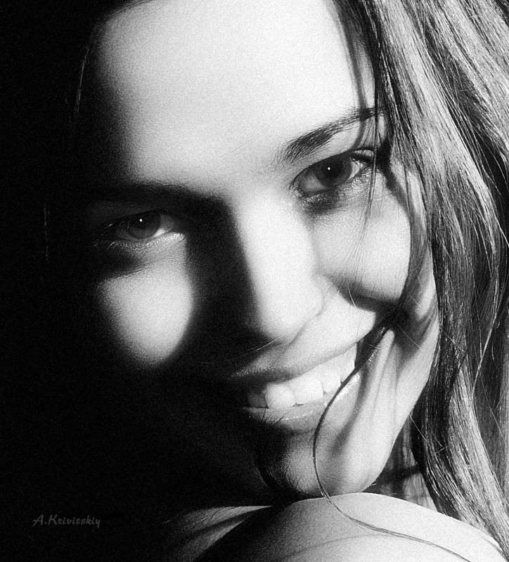 Black and white portrait. ����� ��������� ��������� �� PhotoGeek.ru #������� #������ #�����-�����