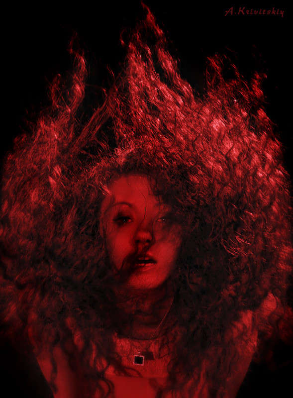 Burning Christmas portrait. ����� ��������� ��������� �� PhotoGeek.ru #������� #������