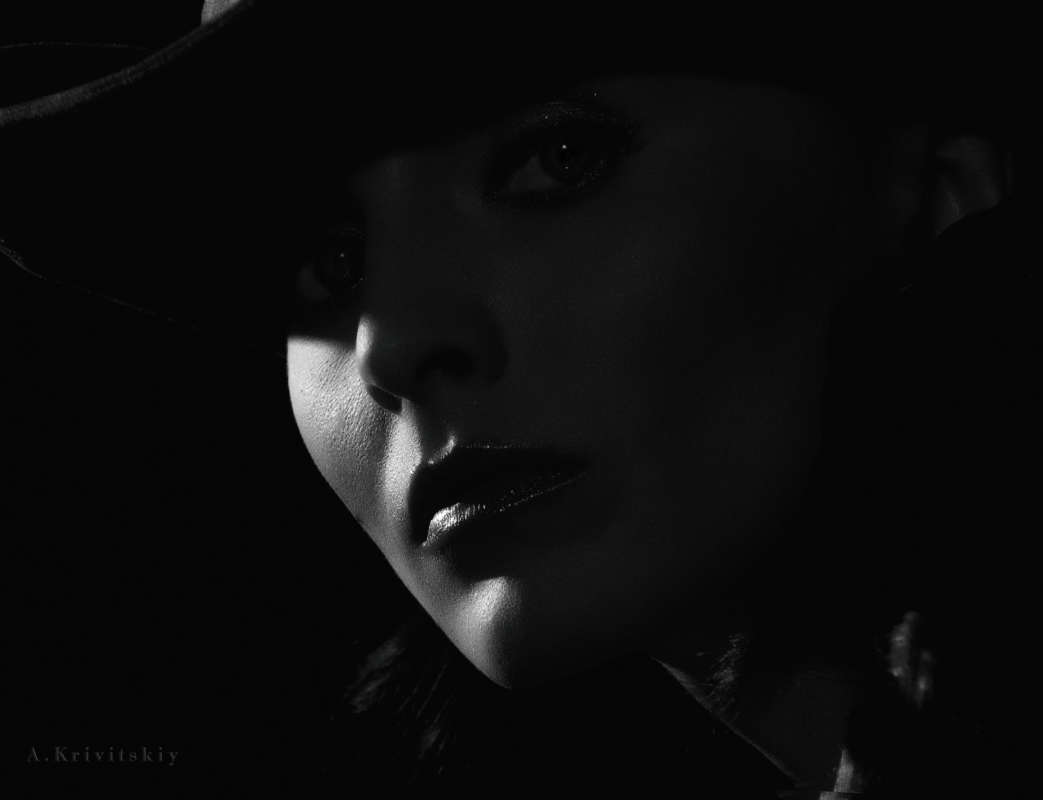 . .  . Portrait. Experiments with light. Nadia.     PhotoGeek.ru # # # #-