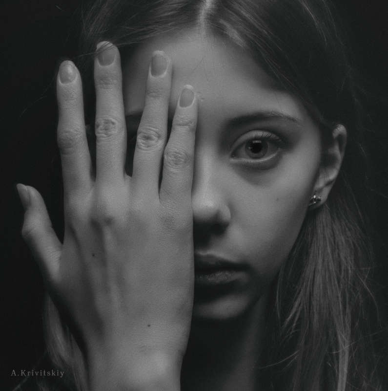 Portrait. Black-and-white glamor. Photo tests. (  ).     PhotoGeek.ru # # # # #-