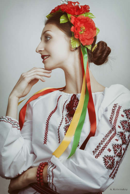 Portrait. Ukrainian folk type. Studio A. Krivitsky.     PhotoGeek.ru # #Portrait. Ukrainian folk type. Studio A. Krivitsky. #