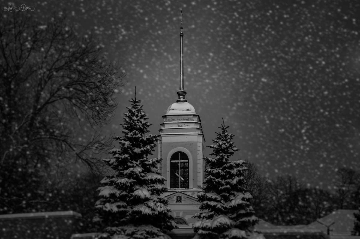 ... автор Мария Бова на PhotoGeek.ru #ЧБ #Ночь #Город #Коллаж