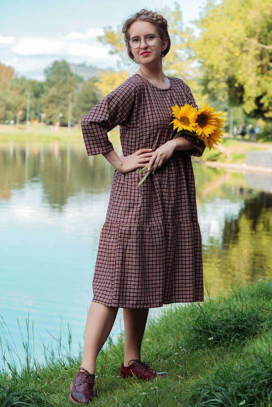 ***** автор Anna_ice Crystal  на PhotoGeek.ru #Рекламная фотография #Модель #Москва #Парк #Платье #фото #Фотограф
