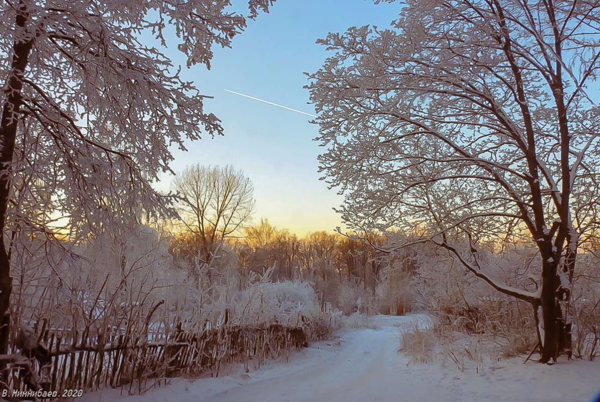 Морозный день автор Валерий Миннибаев на PhotoGeek.ru #Зима #Пейзаж #Природа