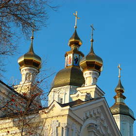 Купола монастыря.